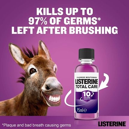 Listerine Total Care Anti-Bacterial Mouthwash  Clean Mint  95Ml - Image 3