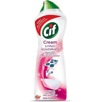 Cif Cream Pink Flowers Cleaner With Micro-Crystals 780G