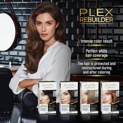 Il Salone Milano Plex Rebuilder Permanent Hair Color Cream 7.0 Blonde Professional Hair Dye Kit - Image 3