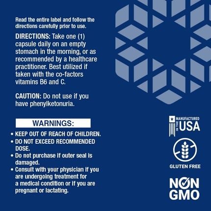 Life Extension D L-Phenylalanine 500Mg Mood And Memory Support 100 Vegetarian Capsules - Image 3