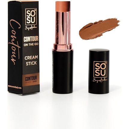 Sosu Cosmetics Contour On The Go Cream Stick Dark Shade - Highly Pigmented