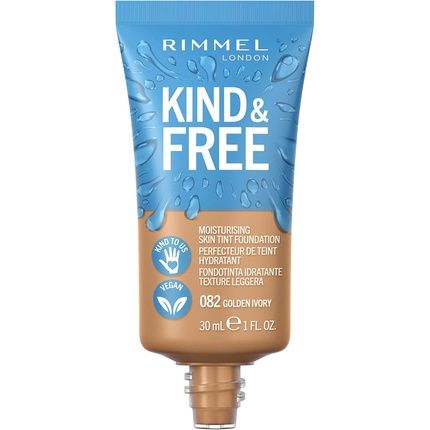 Rimmel Kind & Free Vegan Face Moisturiser No. 082 Golden Ivory Light To Medium