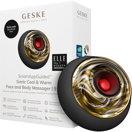 Geske Smartappguidedtm Sonic Cool & Warm Face & Body Massager 9 In 1 Electric