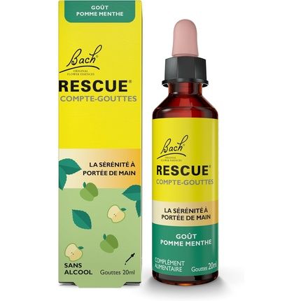 Rescue Dropper Apple Mint Alcohol-Free Blend Of 5 Flowers