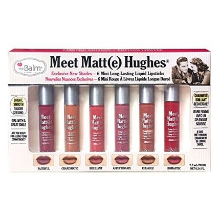 Thebalm Meet Matte Hughes Long-Lasting Liquid Lipstick Set Volume 2 - Pack Of 6