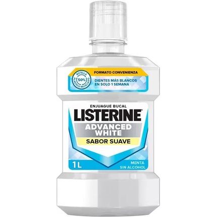 Listerine Advanced Whitening Mouthwash Mild Flavor 1 Liter