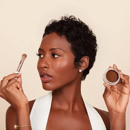 Monika Blunder Beauty Hybrid Cream Brush - Clean Beauty Synthetic Duo-Fiber - Image 3