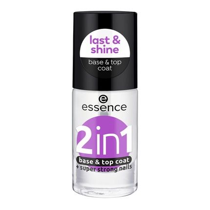 Essence 2 In 1 Base And Top Coat Transparent Glossy Effect Nail Polish