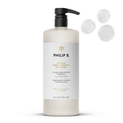Philip B. Gentle Conditioning Shampoo 32 Oz. Light-Weight Hair Moisturizer Protecting Color Adds Softness And Shine 2 Pound