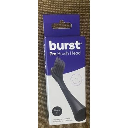 Burst Replacement Head For Electric Sonic Toothbrush - Black For Pro Sonic Brush