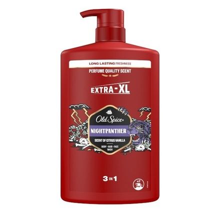 Old Spice Nightpanther Shower Gel Body Hair And Face Wash For Men
