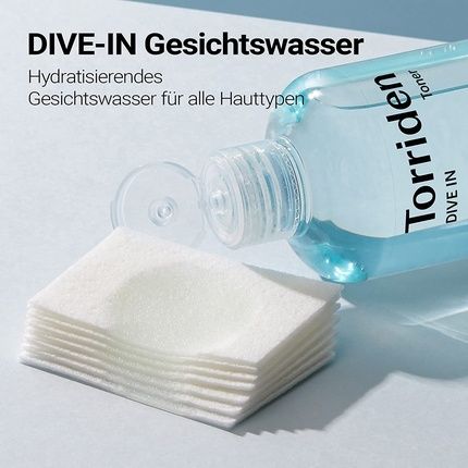 Torriden Dive-In Low Molecular Hyaluronic Acid Facial Toner 300Ml - Korean Hyaluronic Acid Facial Toner For Sensitive, Oily Skin - Clean & Vegan Beauty, Fragrance-Free, Alcohol-Free, Dye-Free - Image 3