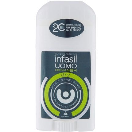 Uomo Derma48H Dry 48H Effectiveness Stick Deodorant 40Ml
