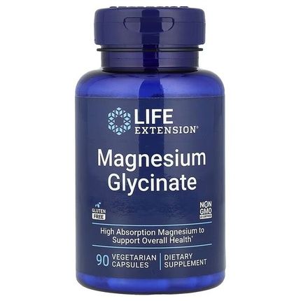 Life Extension Magnesium Glycinate 105Mg 90 Vegetable Capsules