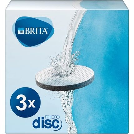 Brita Water Filter Microdisc Pack Of 3, Filter For All Brita Drinking Bottles And