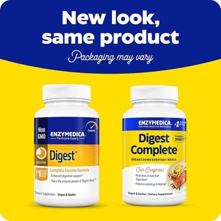 Enzymedica Digest Full Range Everyday Digestive Enzymes - Fast Acting