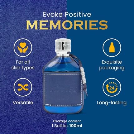 Nitro Blue By Dumont For Men 3.4 Oz Edp Spray - Image 3