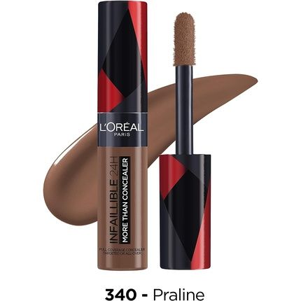L'Oreal Paris Full Coverage Concealer With A Matte Finish Infallible 24H More Than Concealer 11Ml 340 Praline