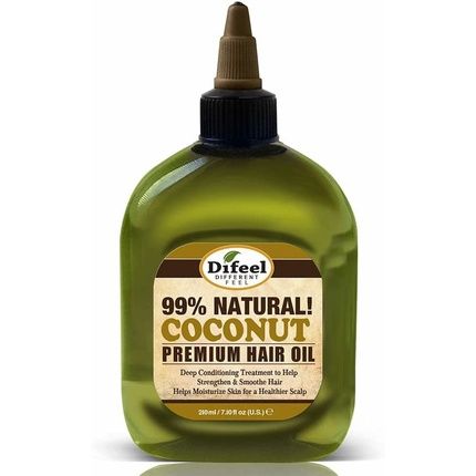Difeel Premium 99% Natural Deep Conditioning Coconut Hair Oil 235Ml
