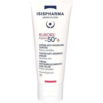 Isispharma Ruboril Expert 50+ Tinted Spf Moisturizer For Face