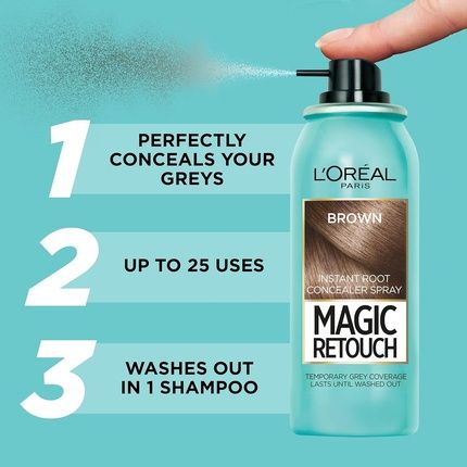 L'Oreal Magic Retouch Instant Root Concealer Spray 75Ml Brown