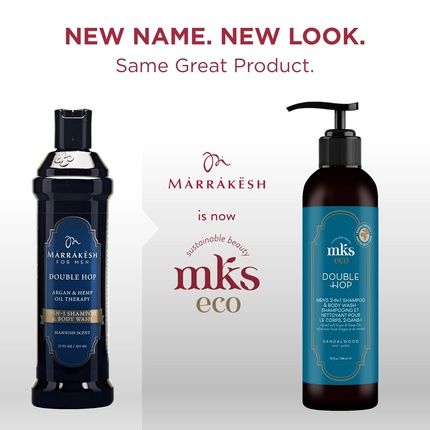 Mks-Eco Men Double Hop 2-In-1 Shampoo & Body Wash Sandalwood