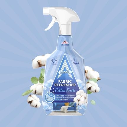 Astonish Fabric Refresher Spray For Freshening Clothes, Curtains, Carpets And Fabrics Cotton Fresh Scent 750Ml - Image 3