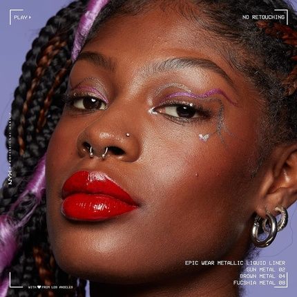 Nyx Professional Makeup Epic Wear Metallic Liquid Liner Brown Metal Waterproof Eyeliner