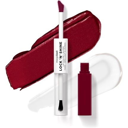 Wet N Wild Megalast Lock N' Shine Dual-Ended Lip Color And Clear Gloss With Vitamin