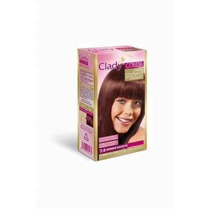Clady Permanent Oxidation Hair Color Cream No. 7.4 Blonde