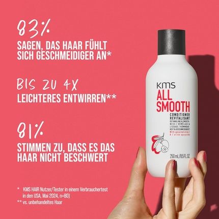 Kms Allsmooth Conditioner For Medium To Strong Hair Anti-Frizz - Image 3