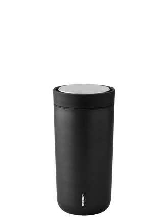 Stelton Togo Click Vacuum Insulated Cup 04 L Black Metallic