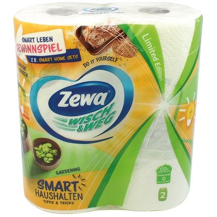 Zewa Kitchen Towels Fun Design 2 Packs Of 72 Sheets