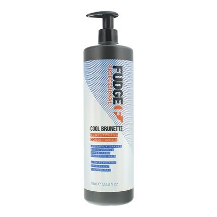 Fudge Professional Cool Brunette Blue Toning Shampoo For Brown And Dark Hair Shades 1000Ml