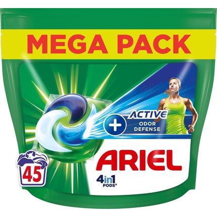 Ariel 4In1 Laundry Detergent Capsules Active Odor Control 45 Count