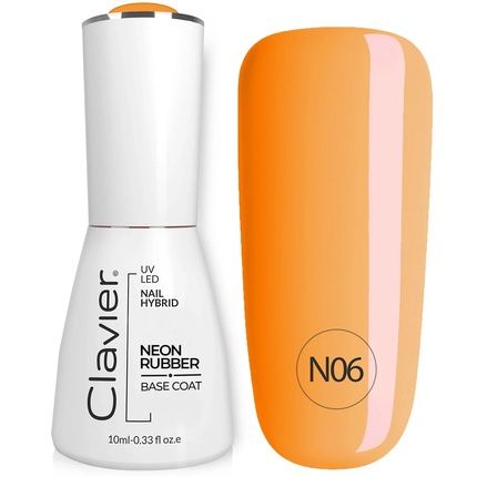 Clavier Luxury Nail Neon Rubber Base - N06, 10Ml