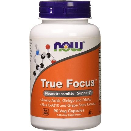 Now Foods True Focus Vegetarian Capsules 90 Count
