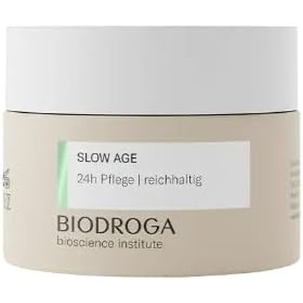 Biodroga Bioscience Institute Slow Age 24H Care Rich 50Ml Anti-Ageing Moisture Reduces Lines & Wrinkles Gives Energy With Black Forest Complex For Vital Skin