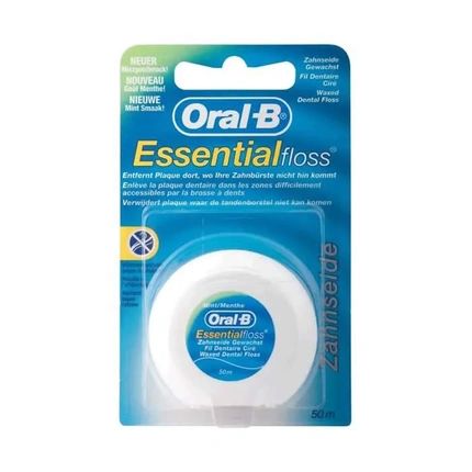 Oralb Essential Floss Waxed Mint 50M