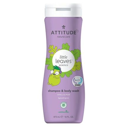 Attitude Little Leaves Kids 2In1 Shampoo And Body Wash Vanilla & Pear 473Ml