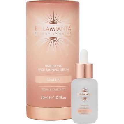 Bellamianta Gradual Hyaluronic Face Tanning Serum Skincare Tanning Bronzing Combo 30Ml