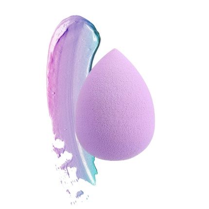 T4B Ilu Drop-Shaped Makeup Sponge For Foundation, Concealer, And Powder (Purple)