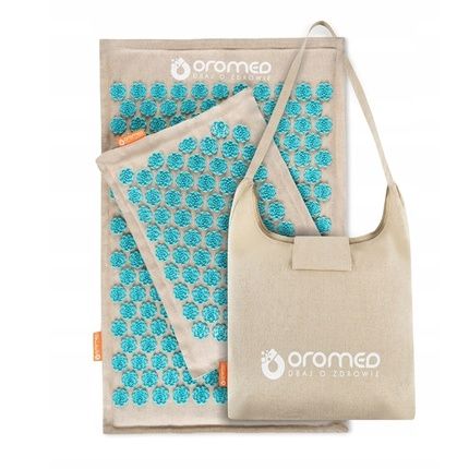 Oromed Acupressure Mat Massager Gray + Pillow