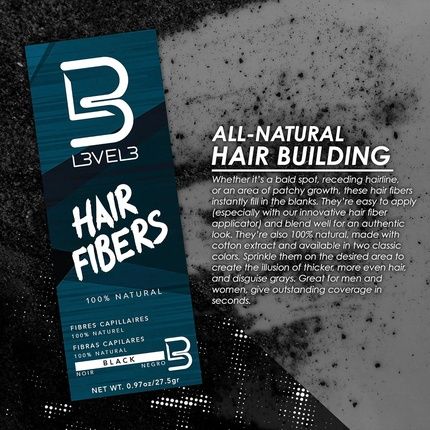 L3Vel3 Hair Fibers Blends Seamlessly With Cotton Extract