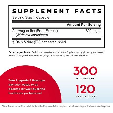 Jarrow Formulas Ashwagandha Sleep Berry Extract 300Mg 120 Vegan Capsules