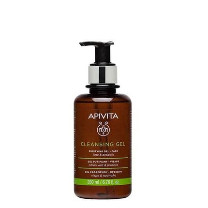 Apivita Cleansing Gel Propolis And Lime 200Ml Face Cleanser