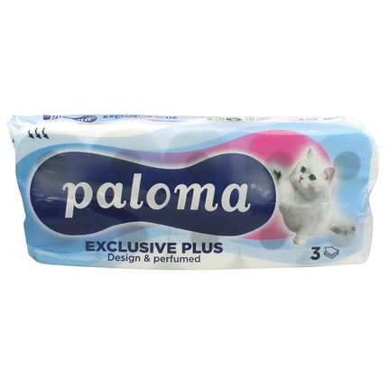 Paloma Toilet Paper 3Layer 10X150 Sheets Decorated