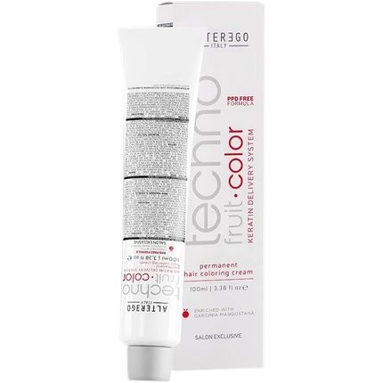 Alterego Techno Fruit Color 5/00 نظام الكيراتين Ppd Free Professional لون الشعر الدائم 100 مل
