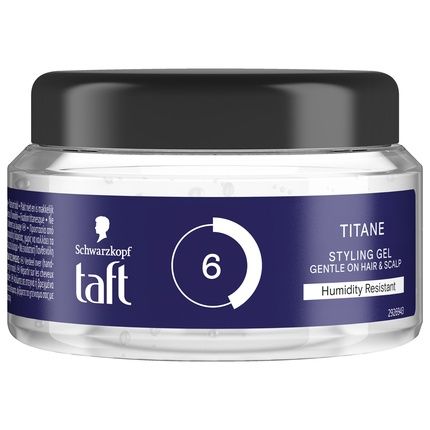 Schwarzkopf Taft Titane Hold 6 Power Gel Hair Styling Gel 250Ml