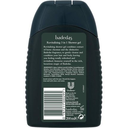 Badedas 3 In 1 Revitalising Bath Product With Natural Moisturisers 200Ml - Image 3